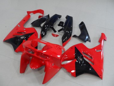 1994-1997 Kawasaki ZX9R Motorcycle Fairings - Red Glossy Black