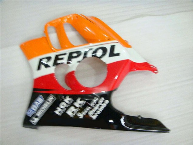 1995-1996 Honda CBR600 F3 Motorcycle Fairing - Orange White Red Glossy Black Repsol