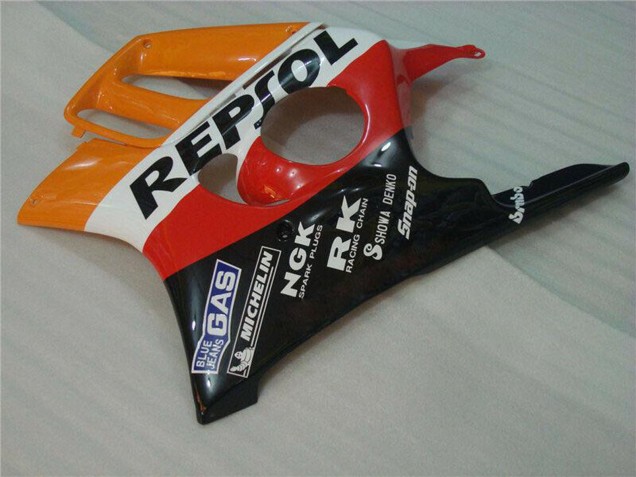 1995-1996 Honda CBR600 F3 Motorcycle Fairings - Orange White Red Glossy Black Repsol