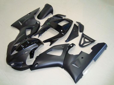 1998-1999 Yamaha YZF R1 Motorcycle Fairings - Matte Black Glossy Black