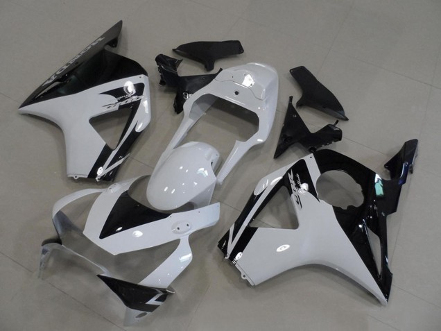 2002-2003 Honda CBR900RR 954 Motorcycle Fairings - White Glossy Black