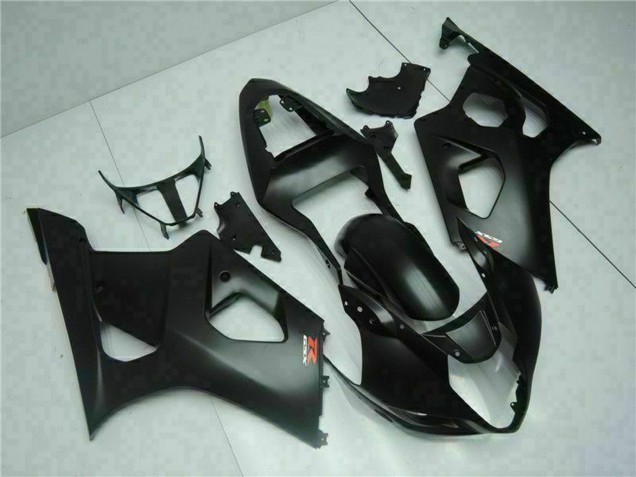 2003-2004 Suzuki GSXR 1000 Motorcycle Fairings - Matte Black Red