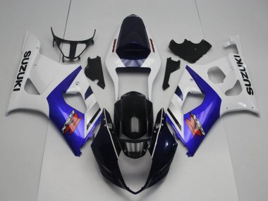 2003-2004 Suzuki GSXR 1000 Motorcycle Fairings - White Blue Glossy Black Red
