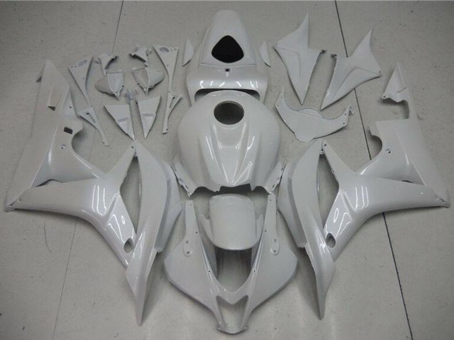 2007-2008 Honda CBR600RR Motorcycle Fairings - Pearl White