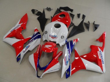 2007-2008 Honda CBR600RR Motorcycle Fairings - White Red Blue