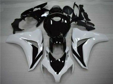 2008-2011 Honda CBR1000RR Bike Fairings - White Glossy Black
