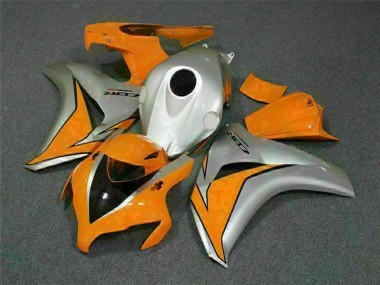 2008-2011 Honda CBR1000RR Motorcycle Fairings - Silver Orange