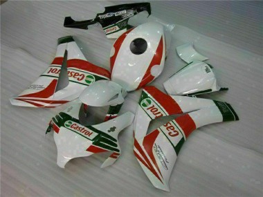 2008-2011 Honda CBR1000RR Motorcycle Fairings - White Red Green Castrol