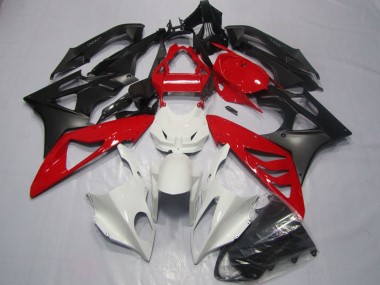 2009-2014 BMW S1000RR Abs Fairings - White Red Matte Black