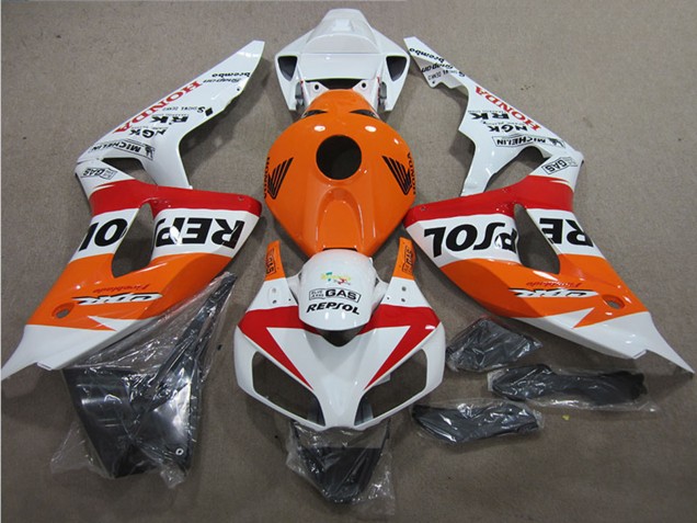 2006-2007 Honda CBR1000RR Motorcycle Fairings - White Orange Red Black Repsol