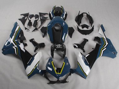 2017-2023 Honda CBR1000RR Motorcycle Fairings - Blue White Yellow Glossy Black Shocker