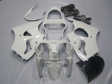2000-2002 Kawasaki ZX6R Motorcycle Fairings - White