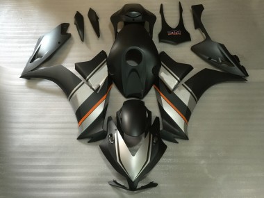 2012-2016 Honda CBR1000RR Motorcycle Fairings - Silver Orange Matte Black