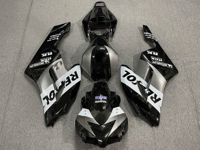 2004-2005 Honda CBR1000RR Motorcycle Fairings - Silver White Glossy Black Repsol