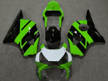 2002-2003 Honda CBR954RR Motorcycle Fairings - Green Glossy Black White Green OEM Style