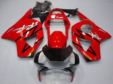 2002-2003 Honda CBR954RR Motorcycle Fairings - Red Glossy Black