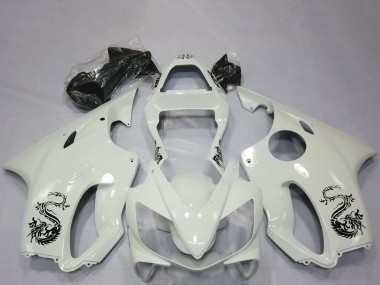 2001-2003 Honda CBR600 F4i Motorcycle Fairings - White Dragon