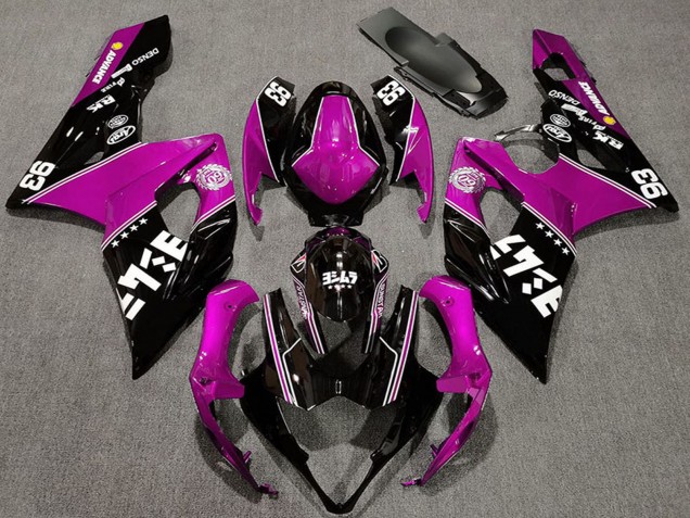 2005-2006 Suzuki GSXR 1000 Motorcycle Fairings - Pink Glossy Black White