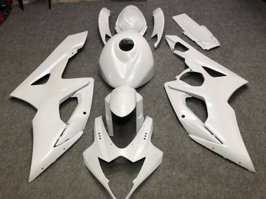 2005-2006 Suzuki GSXR 1000 Motorcycle Fairings - Glossy White Plain