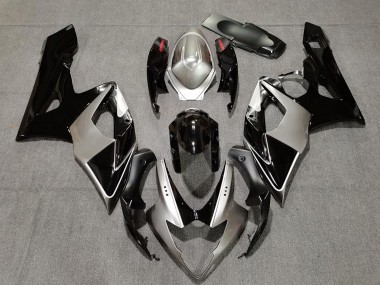 2005-2006 Suzuki GSXR 1000 Motorcycle Fairings - Silver Black Red