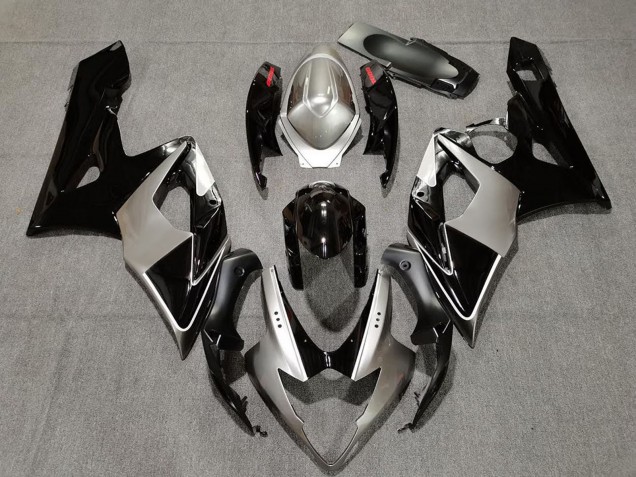 2005-2006 Suzuki GSXR 1000 Motorcycle Fairings - Silver Black Red