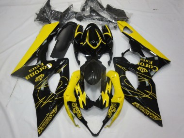 2005-2006 Suzuki GSXR 1000 Motorcycle Fairings - Yellow Black Corona Alstare