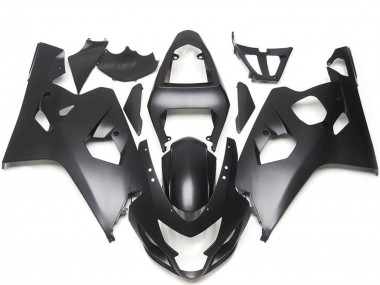 2004-2005 Suzuki GSXR 600 / GSXR 750 Motorcycle Fairings - Matte Black Style