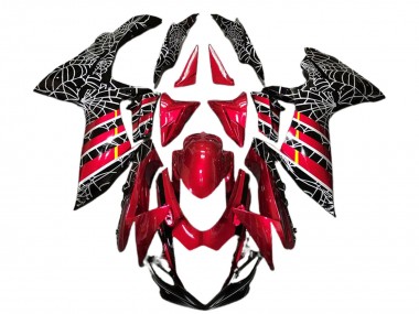 2011-2024 Suzuki GSXR 600 / GSXR 750 Motorcycle Fairings - Red Black Spider