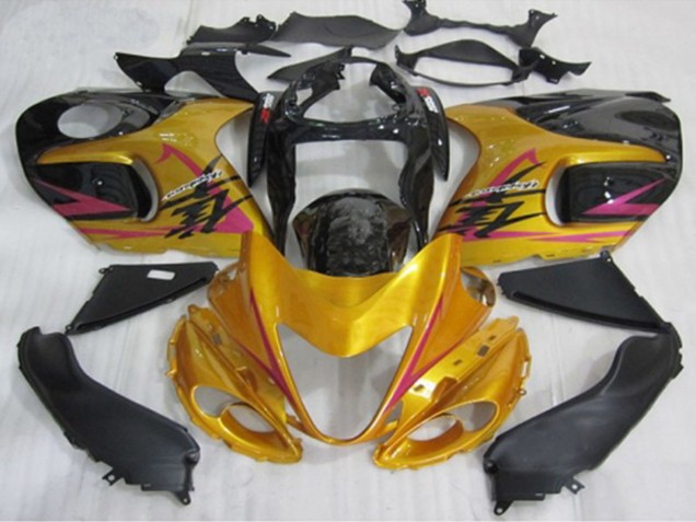 2008-2020 Suzuki GSXR 1300 Motorcycle Fairings - Gold Black