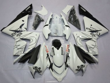 2004-2005 Kawasaki ZX10R Motorcycle Fairings - White Corona