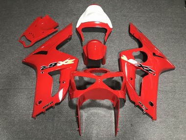 2003-2004 Kawasaki ZX6R Motorcycle Fairings - Red 636