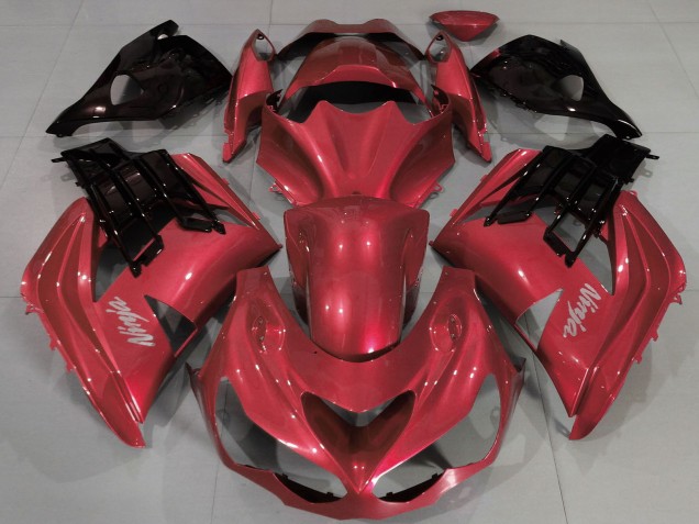 2012-2024 Kawasaki ZX14R ZZR1400 Motorcycle Fairings - Red Black