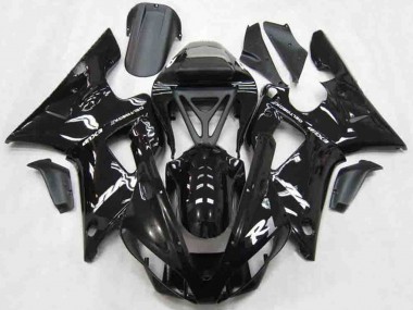2000-2001 Yamaha R1 Motorcycle Fairings - Glossy Black White