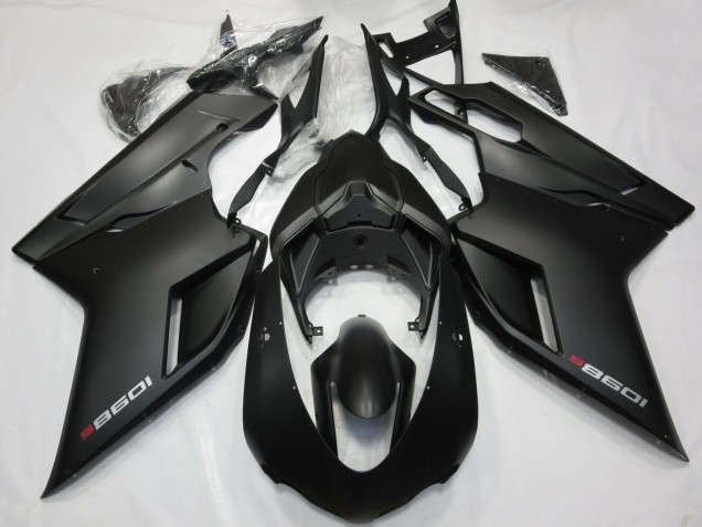 2007-2014 Ducati 1098 Motorcycle Fairings - Matte Black