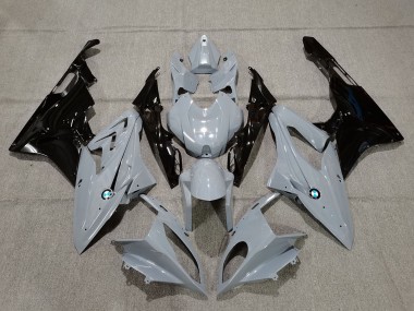 2015-2016 BMW S1000RR Motorcycle Fairings - Nardo Grey Glossy Black