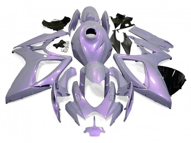 2006-2007 Suzuki GSXR 600 / GSXR 750 Motorcycle Fairings - Chameleon Grey Dazz Pearl Purple