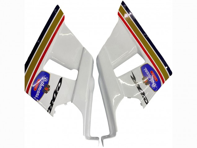 1990-1999 Honda CBR400RR NC29 Motorcycle Fairings - White Gold Red Dark Blue Rothmans