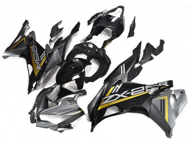 2019-2025 Kawasaki ZX25R ZX-25R Motorcycle Fairings - Grey Gold Glossy Black