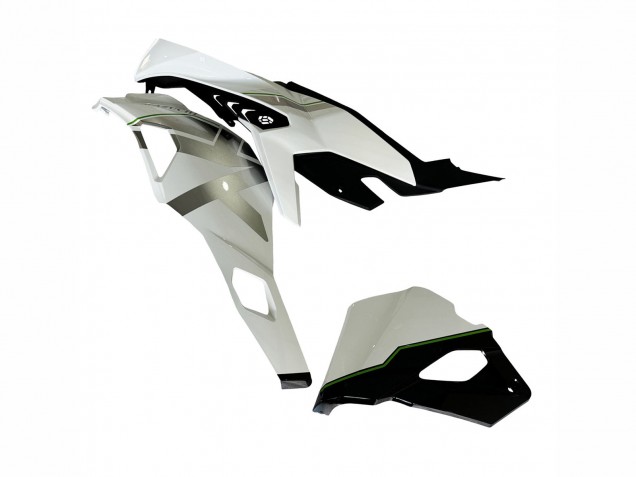 2019-2025 Kawasaki ZX25R ZX-25R Motorcycle Fairings - White Silver Green Black Trick Star
