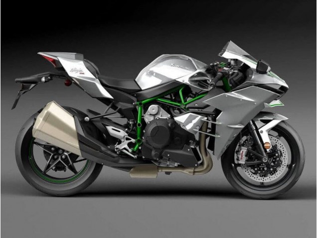 2015-2022 Kawasaki Ninja H2 Motorcycle Fairings - Silver