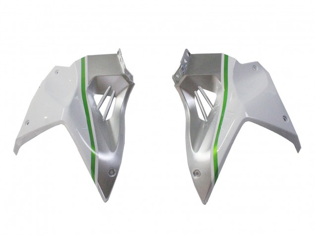2015-2022 Kawasaki Ninja H2 Motorcycle Fairings - White Silver Green