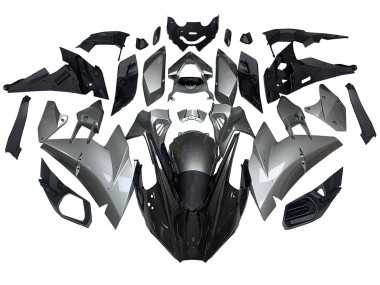 2015-2022 Kawasaki Ninja H2 Motorcycle Fairings - Silver Black Carbon Fiber