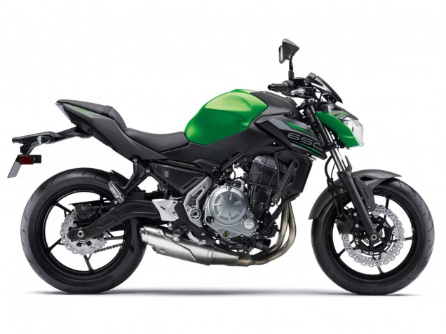 2017-2019 Kawasaki Ninja Z650 Motorcycle Fairings - Black Green Silver