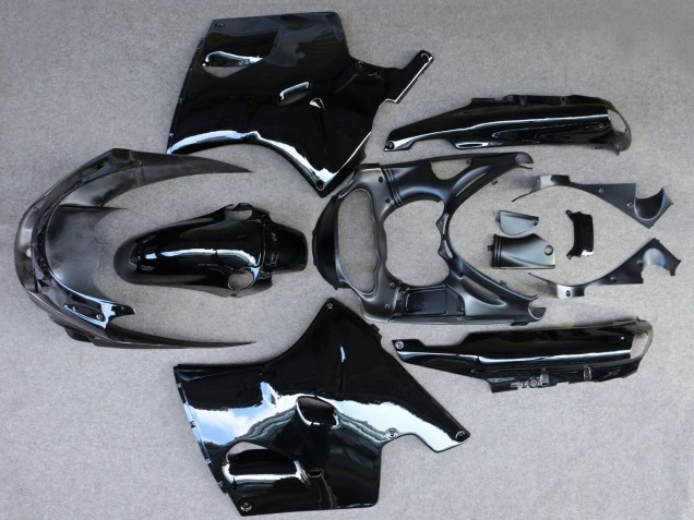 1993-2003 Kawasaki ZZR1100 Motorcycle Fairing - Glossy Black