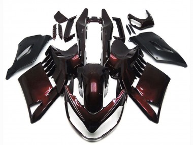 2007-2009 Kawasaki GTR1400/ZG1400 Motorcycle Fairings - Maroon Red Black