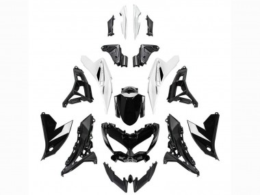 2022-2025 Kawasaki Versys 650 Motorcycle Fairings - Glossy Black White