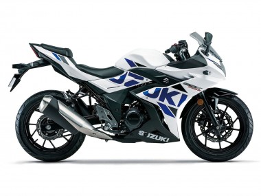 2017-2020 Suzuki GSX250R Motorcycle Fairings - White Blue Black