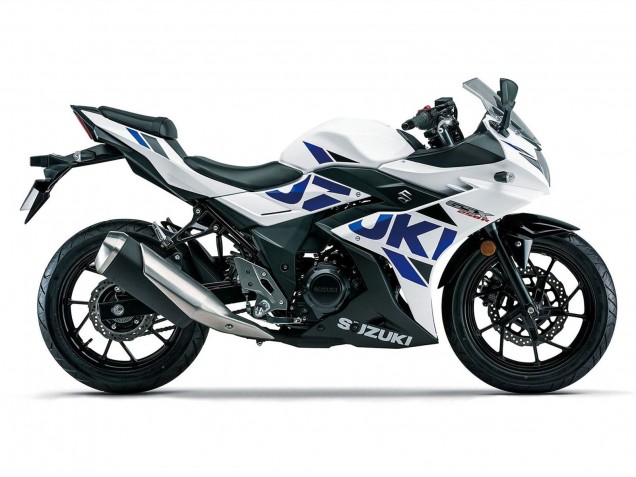 2017-2020 Suzuki GSX250R Motorcycle Fairings - White Blue Black