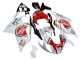 2003-2006 Aprilia RSV1000 Motorcycle Fairings - White Red Lucky Strike Motul 34