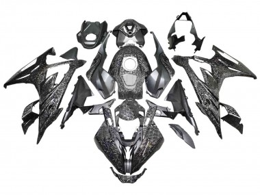 2023-2024 BMW S1000RR Motorcycle Fairings - Black Forged Carbon Fiber